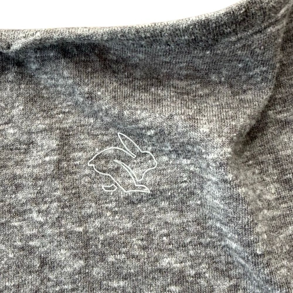 Rabbit Remix Tank Top Running Tank Grey Stripe Large Nwt — image 5 of 8